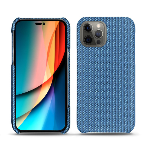 Fundas de cuero elegantes para el iPhone 14 Pro de AppleAbaca ishia ( Pantone #395775 ) 