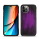 Coque cuir Apple iPhone 14 Pro - Violet Patine