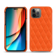 Apple iPhone 14 Pro leather cover - Orange fluo - Couture ( Pantone 805C )
