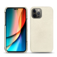 Capa em pele Apple iPhone 14 Pro - Blanc escumo