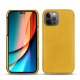Apple iPhone 14 Pro leather cover - Jaune soulèu
