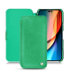 Housse cuir Apple iPhone 14 Pro - Menthe vintage ( Pantone #37b375 ) 