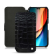 Custodia in pelle Apple iPhone 14 Pro - Crocodile nero