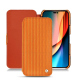 Apple iPhone 14 Pro leather case - Abaca arancio