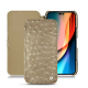 Apple iPhone 14 Pro leather case - Autruche desert