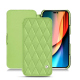 Apple iPhone 14 Pro leather case - Vert olive - Couture ( Nappa - Pantone #a7c58e ) 
