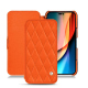 Apple iPhone 14 Pro leather case - Orange fluo - Couture ( Pantone 805C )