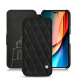 Custodia in pelle Apple iPhone 14 Pro - Negre poudro - Couture