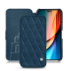 Capa em pele Apple iPhone 14 Pro - Blu mediterran - Couture