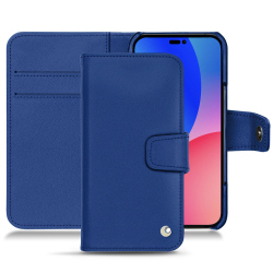 Apple iPhone 14 Pro Max leather case - Bleu ciel ( Nappa - Pantone #abcae9 ) 