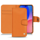 Housse cuir Apple iPhone 14 Pro Max - Orange ( Nappa - Pantone #ff9351 ) 