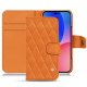 Housse cuir Apple iPhone 14 Pro Max - Orange - Couture ( Nappa - Pantone #ff9351 ) 