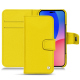 Apple iPhone 14 Pro Max leather case - Jaune fluo ( Pantone #c9ff57 ) 
