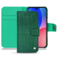 Custodia in pelle Apple iPhone 14 Pro Max - Crocodile pino ( Pantone #173F35 ) 