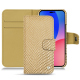 Housse cuir Apple iPhone 14 Pro Max - Serpent sabbia ( Pantone #D2BA92 )