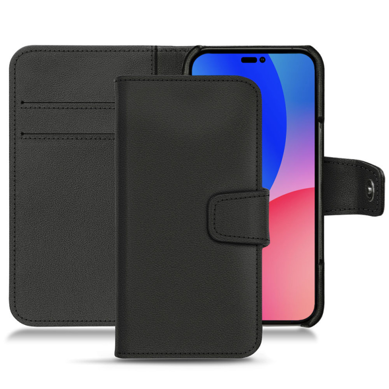Apple iPhone 14 Pro Max leather case - Noir PU ( Black ) 