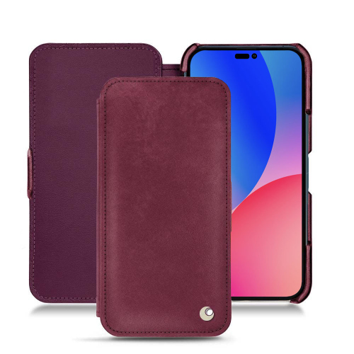 Custodia in pelle premium per Apple iPhone 14 Pro MaxPrune vintage ( Pantone #612434 ) 