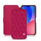 Apple iPhone 14 Pro Max leather case - Rose fluo - Couture ( Pantone #ff16b4 )