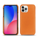 Coque cuir Apple iPhone 14 Pro Max - Orange ( Nappa - Pantone #ff9351 ) 