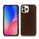 Apple iPhone 14 Pro Max leather cover - Châtaigne ( Pantone - #1b1107 )