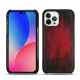 Coque cuir Apple iPhone 14 Pro Max - Rouge Patine