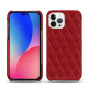 Lederschutzhülle Apple iPhone 14 Pro Max - Rouge - Couture ( Nappa - Pantone #d50032 ) 