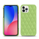 Custodia in pelle Apple iPhone 14 Pro Max - Vert olive - Couture ( Nappa - Pantone #a7c58e ) 