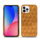 Coque cuir Apple iPhone 14 Pro Max - Or Maïa - Couture