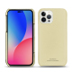 Apple iPhone 14 Pro Max leather cover - Beige PU