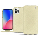 Lederschutzhülle Apple iPhone 14 Pro Max - Ivoire ( Pantone - #d6d6c6 )