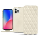 Housse cuir Apple iPhone 14 Pro Max - Blanc escumo - Couture