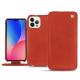 Apple iPhone 14 Pro Max leather case - Arange clouquié