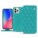 Custodia in pelle Apple iPhone 14 Pro Max - Bleu fluo - Couture