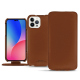 Custodia in pelle Apple iPhone 14 Pro Max - Marron PU