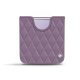 Samsung Galaxy Z Flip4 leather pouch - Lilas - Couture ( Nappa - Pantone #b9a3e3 ) 