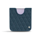 Samsung Galaxy Z Flip4 leather pouch - Indigo - Couture ( Pantone #1f4565 ) 