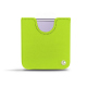 Pochette cuir Samsung Galaxy Z Flip4 - Jaune fluo ( Pantone #c9ff57 )