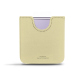 Pochette cuir Samsung Galaxy Z Flip4 - Beige PU