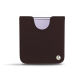 Samsung Galaxy Z Flip4 leather pouch - Marron envoûtant