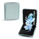 Lederschutzhülle Samsung Galaxy Z Flip4 - Bleu ciel ( Nappa - Pantone #abcae9 ) 