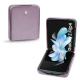 Samsung Galaxy Z Flip4 leather cover - Lilas ( Nappa - Pantone #b9a3e3 ) 