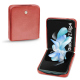 Funda de piel Samsung Galaxy Z Flip4 - Cerise vintage ( Pantone #a6302e ) 