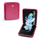 Custodia in pelle Samsung Galaxy Z Flip4 - Rose fluo ( Pantone #ff16b4 ) 