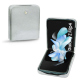 Samsung Galaxy Z Flip4 leather cover - Platinium ( Pantone 877C ) 