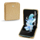 Samsung Galaxy Z Flip4 leather cover - Serpent sabbia ( Pantone #D2BA92 )