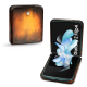 Capa em pele Samsung Galaxy Z Flip4 - Fauve Patine