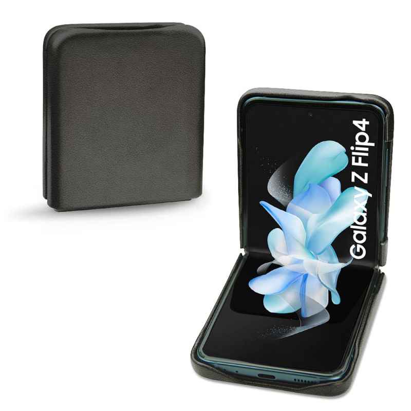 Funda de piel Samsung Galaxy Z Flip4 - Noir PU ( Black ) 