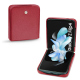 Funda de piel Samsung Galaxy Z Flip4 - Rouge passion ( Pantone #a6192e ) 