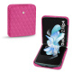 Funda de piel Samsung Galaxy Z Flip4 - Rose BB - Couture ( Pantone #DB599F )