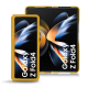 Custodia in pelle Samsung Galaxy Z Fold4 - Jaune soulèu - Couture ( Pantone #F3B934 )